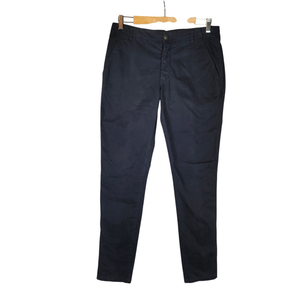 Good Man Brand Pants Men's 32x34 Navy Blue Chino Slim Fit Cotton Stretch New